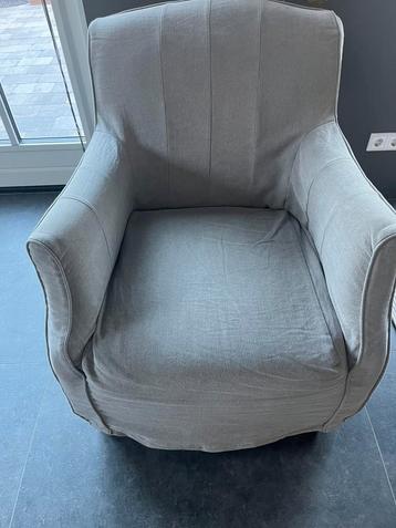 Mooie Riviera Maison fauteuil linnen losse hoes  beschikbaar voor biedingen