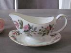 Wedgwood Hathaway Rose Sauskom met vaste Schotel, Verzenden, Keramiek, Overige typen, Zo goed als nieuw