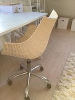 Vintage Bureaustoel Kuip Kunststof Wielen Chroom, Huis en Inrichting, Bureaustoelen, Ophalen, Gebruikt, Overige kleuren, Bureaustoel