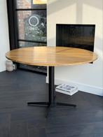 Massief Zebrano houten tafel, Ophalen of Verzenden, Rond, 100 tot 150 cm, 50 tot 100 cm