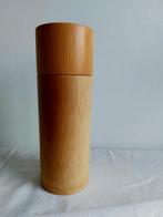 Koker opberger cilinder doos bamboe 27,50 cm hoog bamboo, Ophalen, Nieuw, Rond, Overige materialen