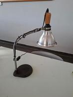 doorleefde industriële stijl tafellamp bureaulamp steam punk, Gebruikt, Ophalen of Verzenden, Metaal, Minder dan 50 cm