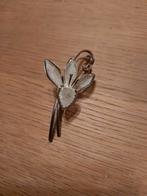 Zilveren Edelweiss broche met mooie details, Ophalen of Verzenden, Zo goed als nieuw, Zilver, Zilver