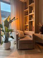 Taupe Draai fauteuil, Huis en Inrichting, Ophalen, Zo goed als nieuw, Stof, 75 tot 100 cm