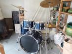 drumstel donkerblauw compleet, Muziek en Instrumenten, Drumstellen en Slagwerk, Ophalen of Verzenden, Gebruikt, Overige merken