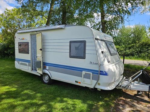 Hobby De Luxe Easy 460 UFE + Voortent + Luifel + Zakluifel, Caravans en Kamperen, Caravans, Particulier, tot en met 4, 750 - 1000 kg