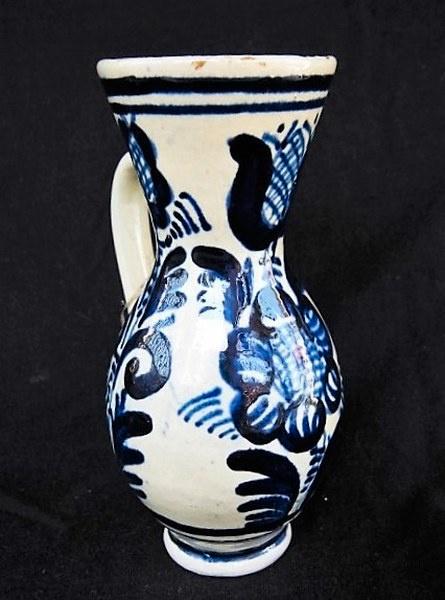 Korond kruik blauw-wit – 15,5 cm (5), Antiek en Kunst, Antiek | Keramiek en Aardewerk, Ophalen