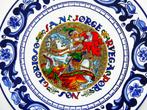 Wandbord San Jorge Sint Joris en de Draak atelier Spanje, Ophalen of Verzenden