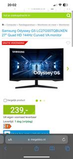 ODYSSEY G5 32INCH 144HZ 1 MS BESCHADIGD, Computers en Software, Monitoren, Ingebouwde speakers, Gaming, 101 t/m 150 Hz, VA