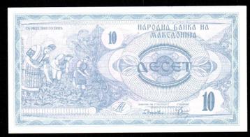 Bankbiljet - Macedonië 10 Denari 1992 - UNC. beschikbaar voor biedingen