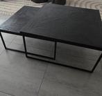 Zwarte Houten Salontafelset - 80x80 & 70x70, Huis en Inrichting, Tafels | Salontafels, Ophalen, 50 tot 100 cm, Vierkant, 50 tot 100 cm