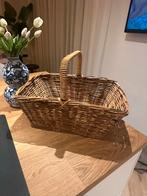 Grote Brocante Rotan Picknickmand, Gebruikt, Mand, Ophalen of Verzenden, Riet