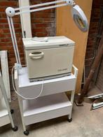 Handdoekenwarmer met Tafel & Loeplamp, Ophalen