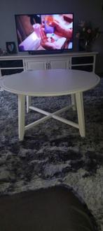 Te koop ronde salontafel, kragsta van de ikea., 50 tot 100 cm, 50 tot 75 cm, Rond, Zo goed als nieuw