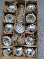 Oude brocante zilveren kerstballen, Diversen, Kerst, Ophalen of Verzenden