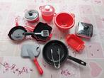 Speelkeuken accessoires set rood/zwart/grijs, Kinderen en Baby's, Speelgoed | Speelkeukens, Ophalen of Verzenden, Zo goed als nieuw