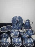 Old Foley engels blauw James kent 12pers thee/koffie/ontbijt, Antiek en Kunst, Ophalen of Verzenden
