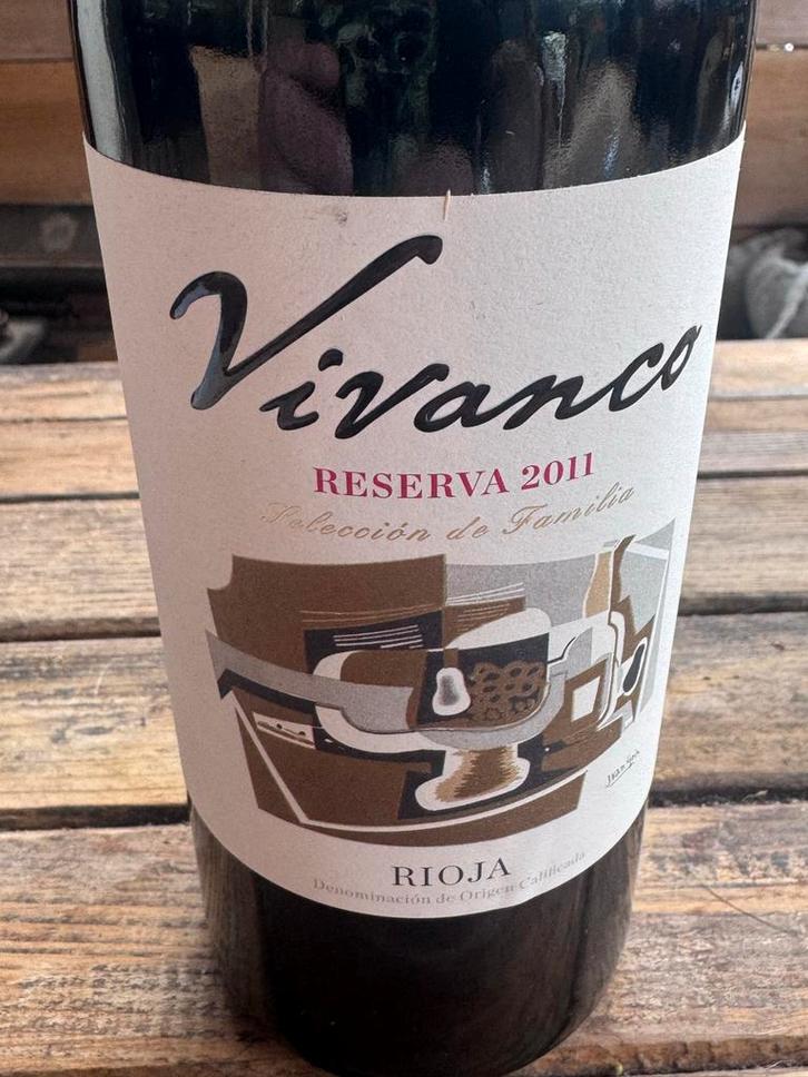 Vivanco Rioja Reserva 2011, Verzamelen, Wijnen, Zo goed als nieuw, Rode wijn, Spanje, Vol, Ophalen of Verzenden