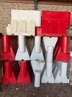 8 stuks Verkeers Barriers  Rood/Wit, Auto diversen, Ophalen