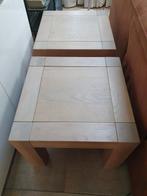 2 Nette Salontafeltjes 55x55, 45 tot 60 cm, Gebruikt, Vierkant, Modern