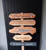 steigerhout sloophout geboorte bord borden jongens meisjes, Ophalen of Verzenden, Nieuw