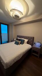 Swiss Sense Complete nette Boxspring 180 x 210 in grijsbruin, Ophalen, 210 cm, Tweepersoons, Zo goed als nieuw