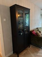 Zwarte vitrinekast te koop, Ophalen, Gebruikt, 50 tot 100 cm, 150 tot 200 cm