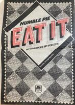 Paginagrote A3 advertentie HUMBLE PIE Eat It release, Cd's en Dvd's, Vinyl | Rock, Ophalen of Verzenden