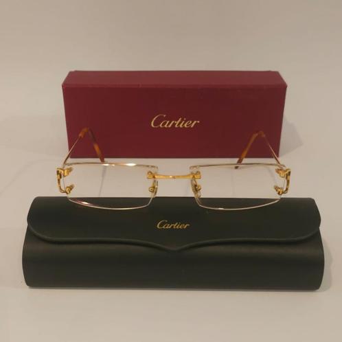 Cartier Piccadilly CT0092O Gold 140 Bril, Sieraden, Tassen en Uiterlijk, Zonnebrillen en Brillen | Heren, Gebruikt