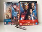 Iron Man 1 + 2 + 3 4K Blu-ray SteelBook (UK import, sealed), Ophalen of Verzenden, Nieuw in verpakking