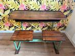 Vintage lessenaar /schoolbankje / bureau, Huis en Inrichting, Bureaus, Ophalen, Gebruikt, Bureau