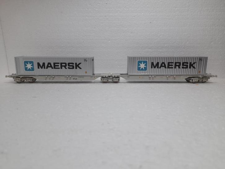 Roco gelede containerwagon 66562, Hobby en Vrije tijd, Modeltreinen | H0, Zo goed als nieuw, Wagon, Gelijkstroom, Roco, NS, Ophalen of Verzenden