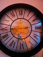 GROTE ZWARE  Mooie Wandklok met Tandwielen diameter 80cm, Huis en Inrichting, Woonaccessoires | Klokken, Ophalen, Zo goed als nieuw