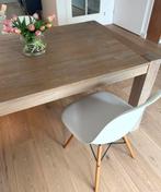 Eet tafel hout white wash robuust, Huis en Inrichting, Tafels | Eettafels, Ophalen, 50 tot 100 cm, Zo goed als nieuw, Vijf personen of meer