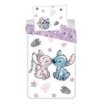 Stitch Dekbedovertrek 140 x 200 cm - Angel - Katoen, Meisje, Wit, Dekbedovertrek, Nieuw