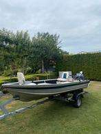 Visboot met trailer, Ophalen, Tot 10 pk, Zo goed als nieuw, 3 tot 6 meter