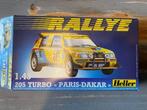 Heller Modelbouw Peugeot 205 Turbo Parijs-Dakar 1987, 1:32 tot 1:50, Ophalen of Verzenden, Zo goed als nieuw, Auto