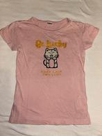 Roze T-shirt met Kat - Maat 110/116, Kinderen en Baby's, Kinderkleding | Maat 110, Ophalen of Verzenden, Gebruikt, Meisje