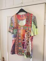 Apart rood paars oranje groen shirt / blouse van Scarva, 40, Maat 38/40 (M), Verzenden, Scarva, Zo goed als nieuw