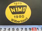sticker Wilbertoord 1970 1980  NIMO, Ophalen, Zo goed als nieuw