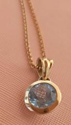 Topaas hanger/ketting., Sieraden, Tassen en Uiterlijk, Kettingen, Ophalen of Verzenden, Zo goed als nieuw, Zilver, Zilver