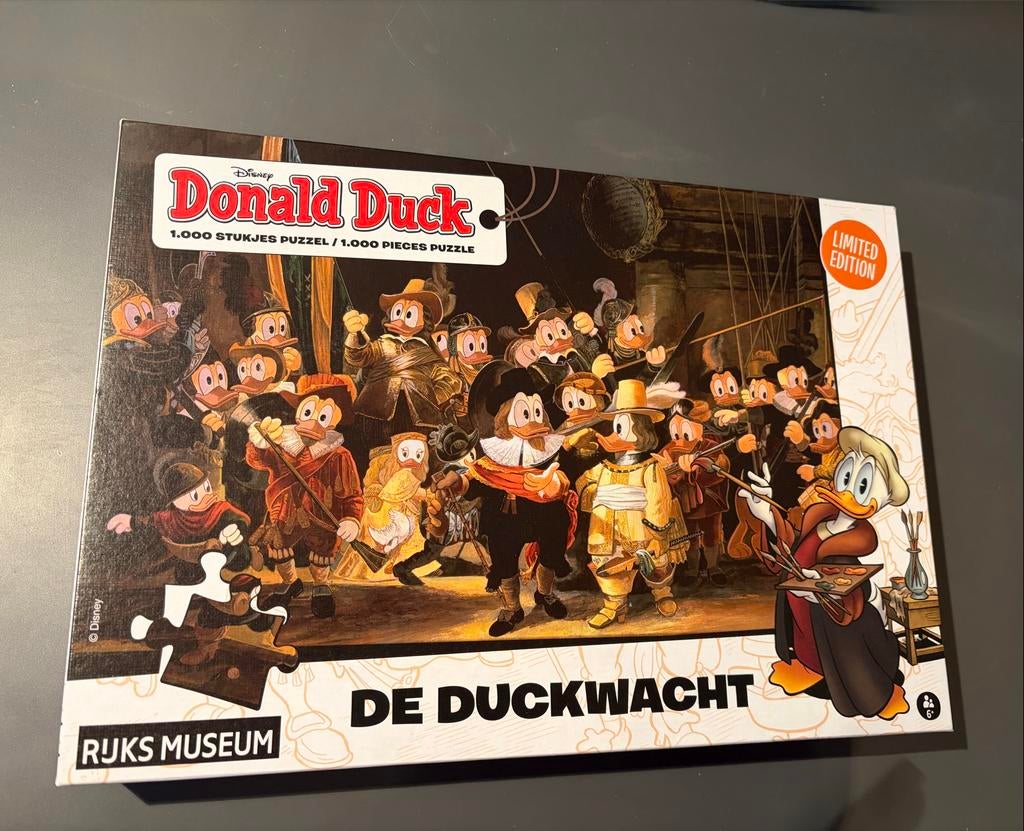 Donald Duck De Duckwacht Puzzel - 1000 Stukjes, Ophalen of Verzenden, 500 t/m 1500 stukjes, Zo goed als nieuw, Legpuzzel