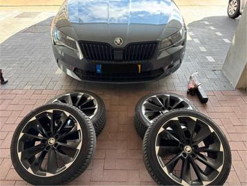 Skoda Supernova 19 inch 5x112 Kumho WP72 235 40 19  beschikbaar voor biedingen