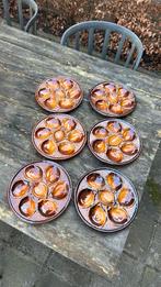 6 x Vintage Franse oester borden St Clément., Ophalen of Verzenden, Gebruikt, Bord