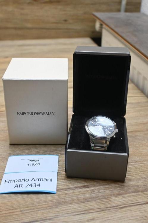 Emporio Armani AR 2434 Horloge + 2 schakels, Sport en Fitness, Hartslagmeters, Zo goed als nieuw, Ophalen of Verzenden