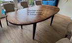 Mooie eikenhouten eettafel te koop - ovaal, Huis en Inrichting, Tafels | Eettafels, Gebruikt, 100 tot 150 cm, Eikenhout, 200 cm of meer