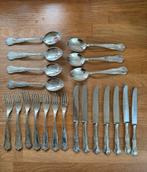 Antiek brocante Bestek Set - Zilverkleurig - 7 persoons, Antiek en Kunst, Ophalen of Verzenden