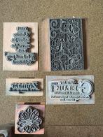 Different Colors Houten Stempel Set, Hobby en Vrije tijd, Stempelen, Ophalen of Verzenden, Zo goed als nieuw, Houten stempel