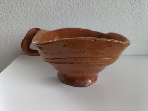 Antiek aardewerk vuurtest oranje glazuur, Antiek en Kunst, Antiek | Keramiek en Aardewerk, Ophalen of Verzenden