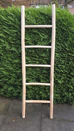 Sierladder Hout - Zware Kwaliteit, Doe-het-zelf en Verbouw, Ladders en Trappen, Ophalen of Verzenden, Zo goed als nieuw, Ladder